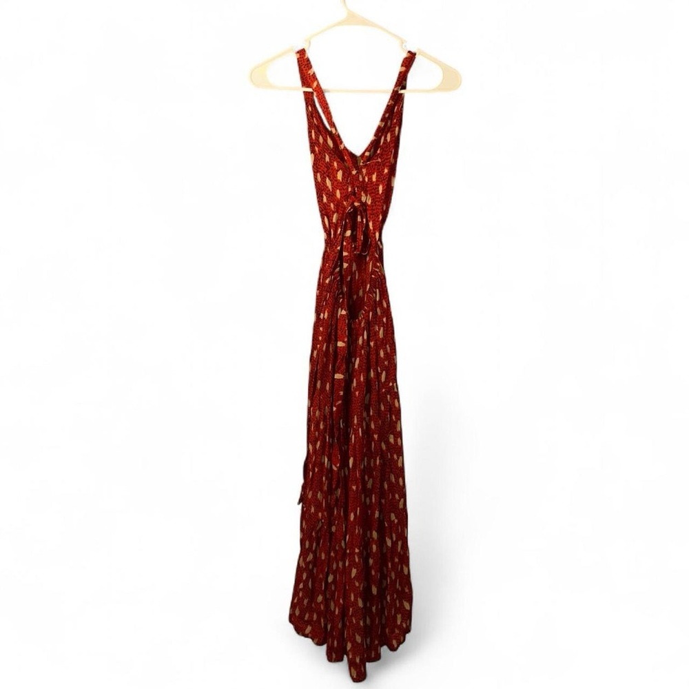 BEACHGOLD Red and White Midi Dress - Picture 4 of 9